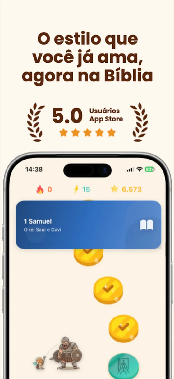 Tela de destaque do app Verbo na App Store