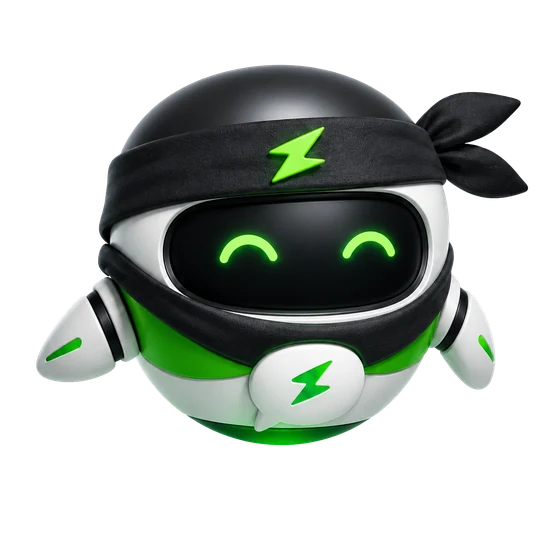 Mascote ninja do Zapi